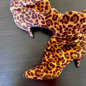 Leopard Print Booties